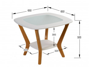 Стол журнальный Мельбурн Белый в Ялуторовске - yalutorovsk.magazinmebel.ru | фото - изображение 2