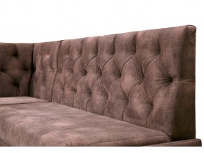 Угловой диван Призма со стяжкми коричневый со спальным местом в Ялуторовске - yalutorovsk.magazinmebel.ru | фото - изображение 2